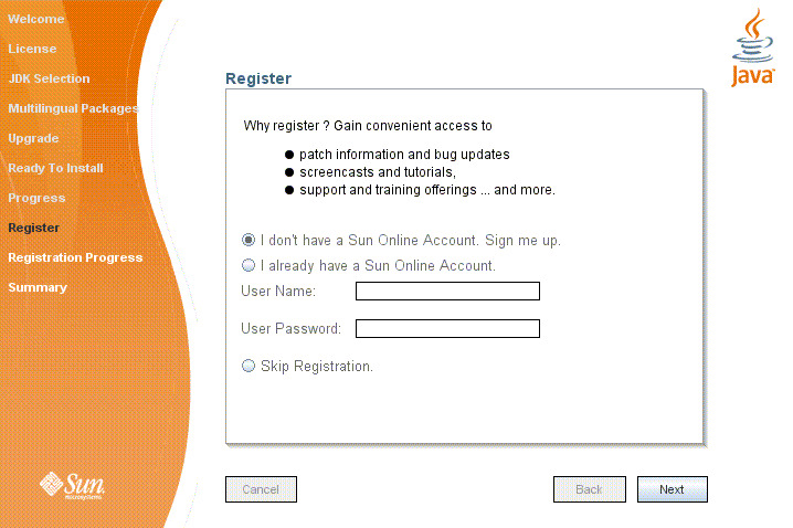 Registration Page (gui)